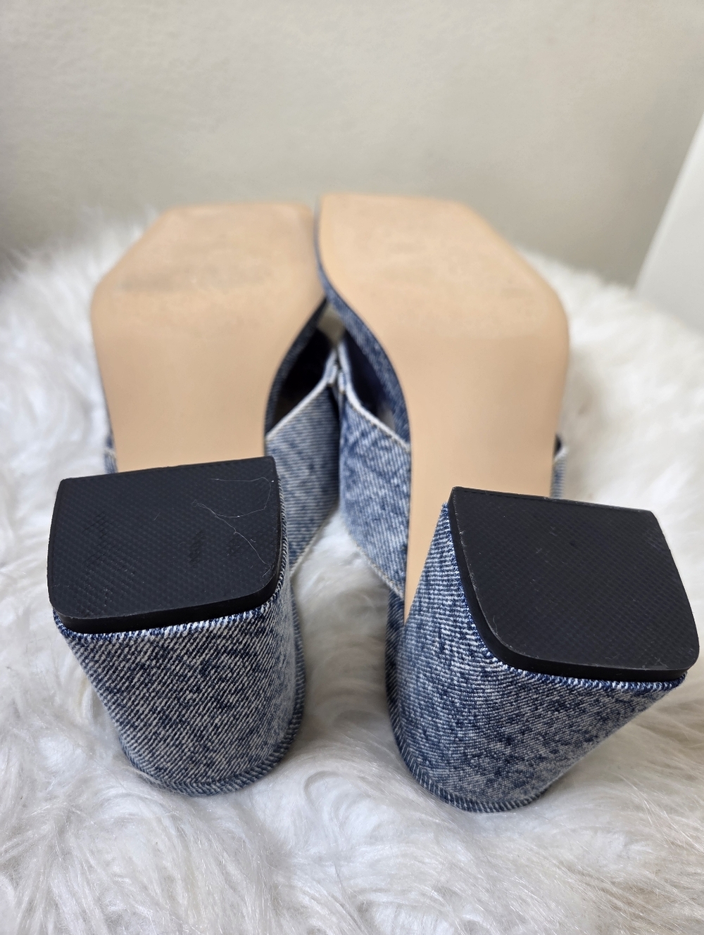Steve Madden Denim Sandal Heel - Picture 6 of 6